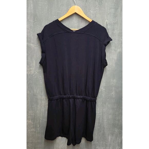 Lou & Grey Blue Romper With Pockets Size Medium Signature Soft - Picture 9 of 10